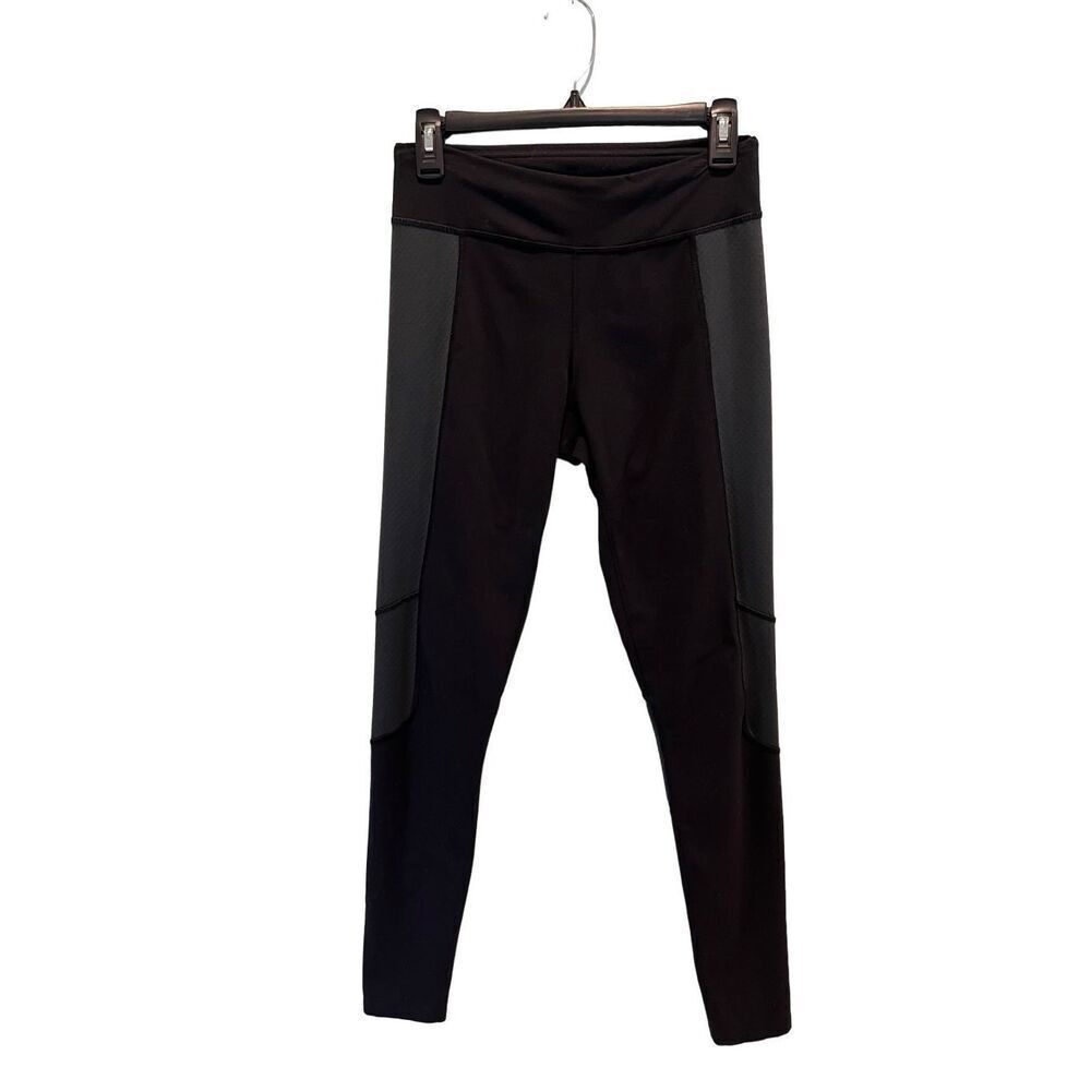 The NorthFace FlashDry black leggings with gray panels - S